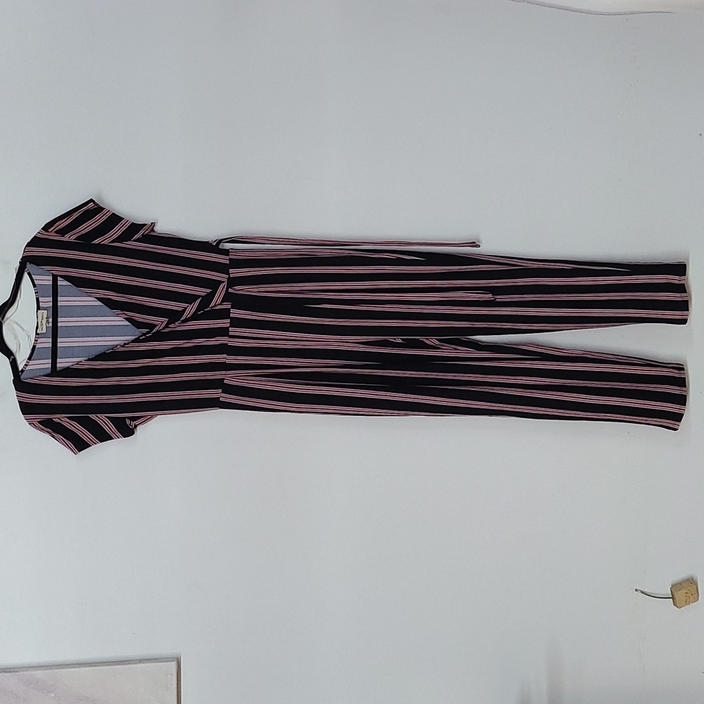 Derek 🖤 Heart Striped Jumpsuit